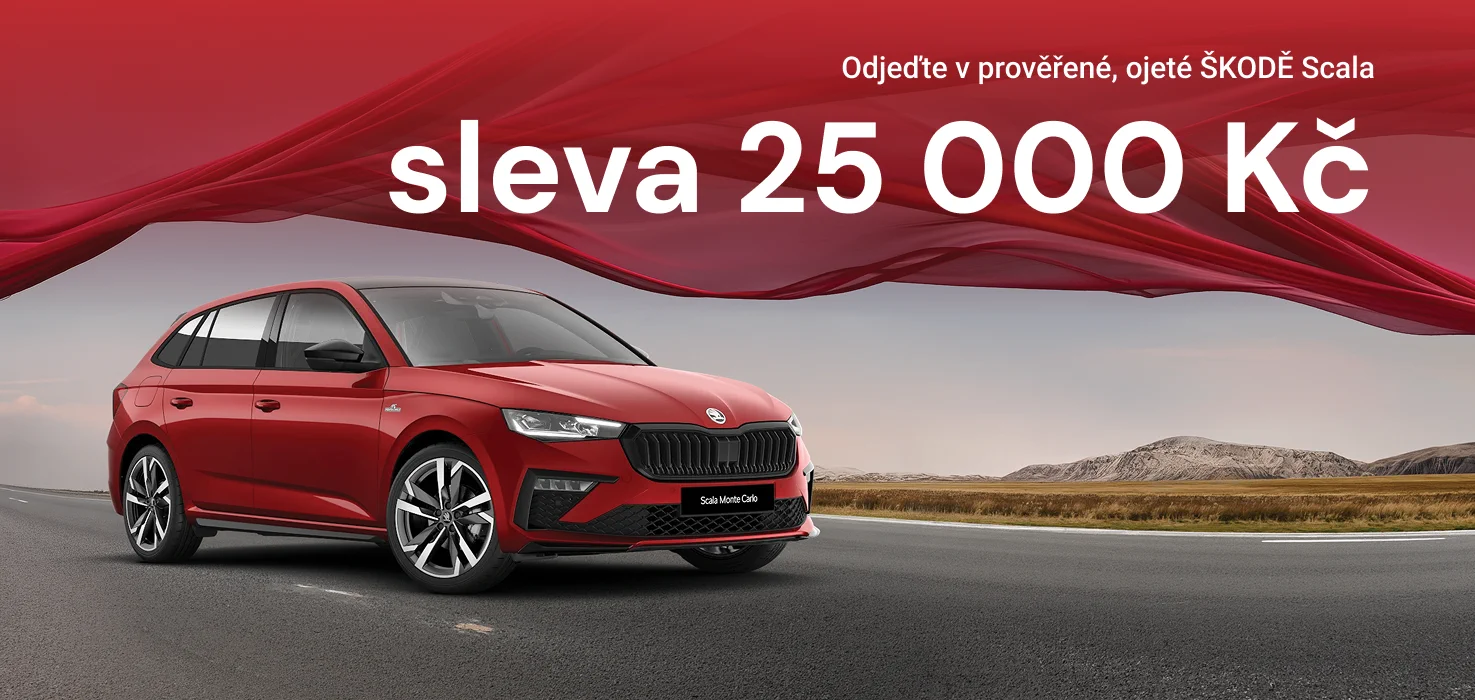 Akce vozy Scala - sleva 25000 Kč